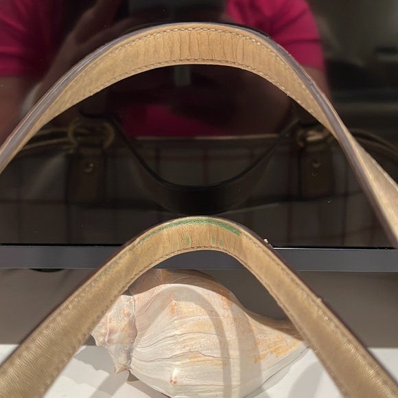 Coach Peyton Tattersall Tote Purse Handbag Ivory Plaid - Picture 15 of 15